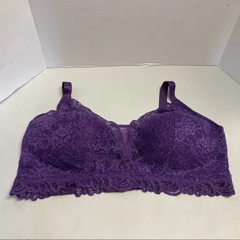 BALI, Purple Lace Bralette, Size, 2XL, Nylon & Spandex blend Size 2X