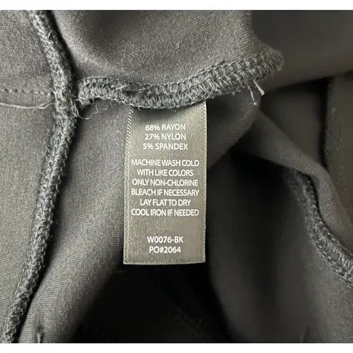 Betabrand Pants Women Small Black Classic Straight Leg Ponte Knit Work Yoga Pant