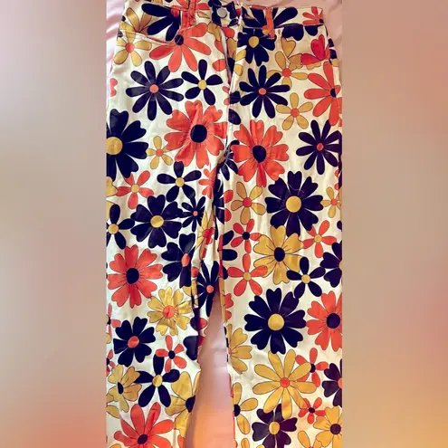 None NWT Floral Jean Small