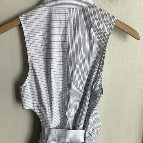 ACLER Edgar Dress In White Stripe Size 4