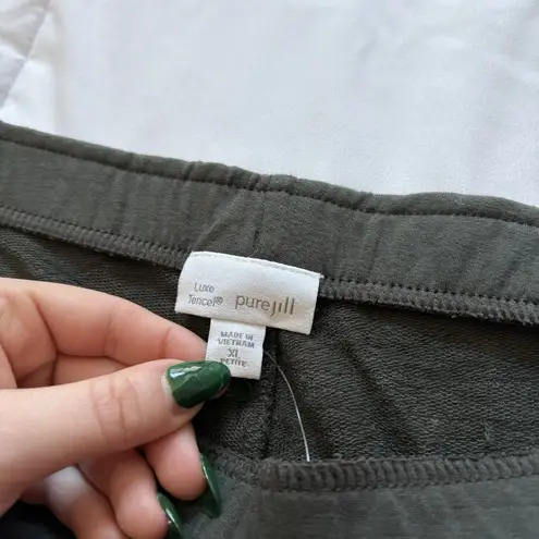 NWT J.Jill Pure Jill Luxe Tencel Womens Size XL P Sweatpants Cypress Green