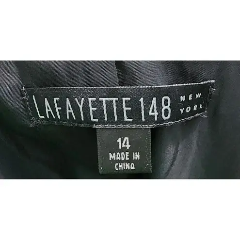 Lafayette 148 Luxury Wool Blend Tweed Blazer Jacket Women's Elegant Office Wear