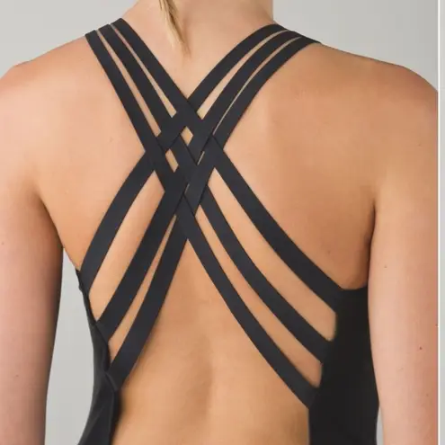 Lululemon  Swim Strappy Back One Piece size 10 in Black