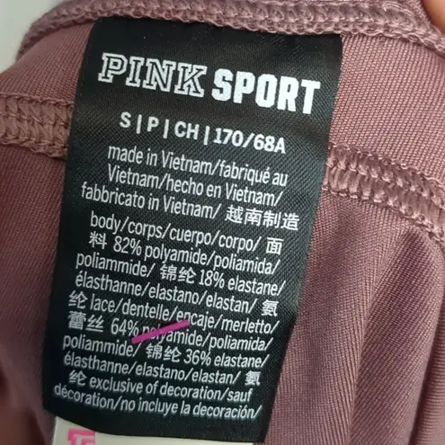 PINK - Victoria's Secret Pink Victoria secret dark purple mauve color leggings size small