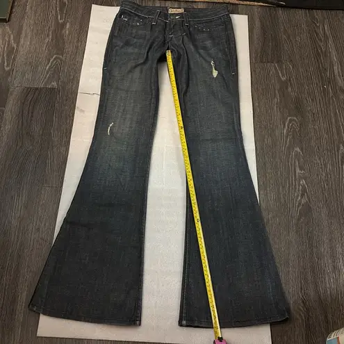 William Rast Daisy Super Flare Blue Jean Size 26 Justin Timberlake Boho 70s Look