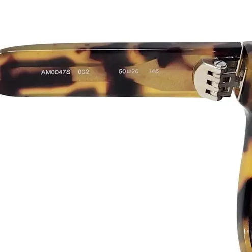 Alexander McQueen AM0047S-002 Travel Sunglasses Tortoiseshell Brown Havana Grey