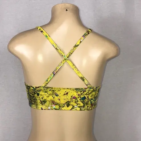 Zuliana Designer Activewear Two Piece Set Made In USA NWT Yellow