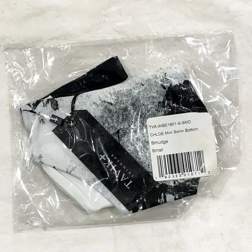 NWT Tavik Chloe Mini Cutout Swim Bottom in White Smudge