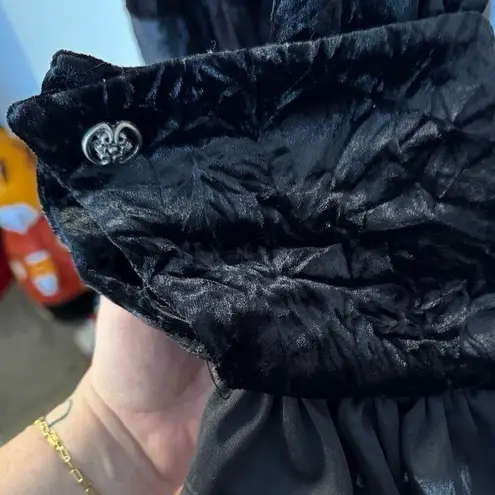 Vintage California Costumes Heavy Black Velvet Coat with Cape Size L Size L