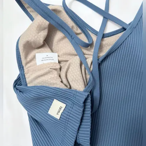 Vuori Rib Crop Tank - Pool Blue - M