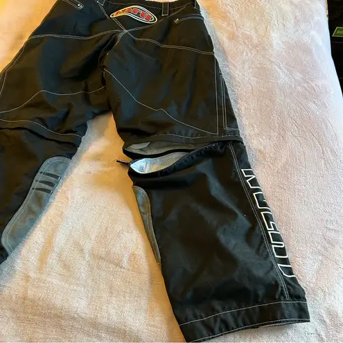 Torq NVERT black blue gray color block motocross pants convertible shorts 28 2