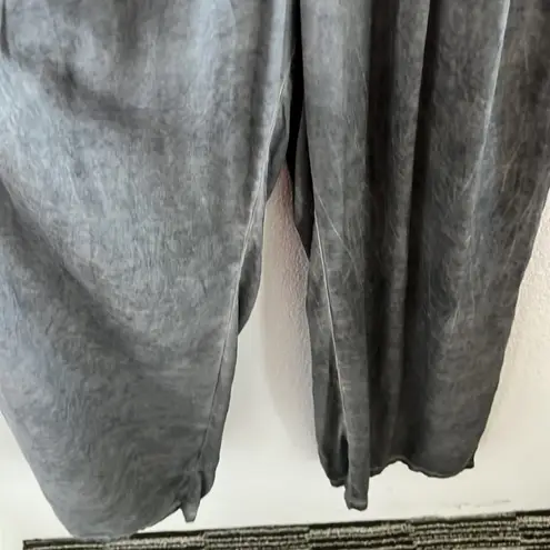 Soft Surroundings Charcoal Gray Camilla Wide Leg Jumpsuit Style 3AF67 Medium P