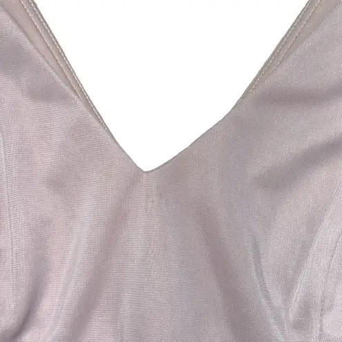 XScape Blush Lace Short Sleeve Embellished Formal Gown | U.S. Woman’s 10