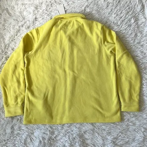 Bandier 7 days active Women’s Fleece Shirt in limelight yellow size Medium