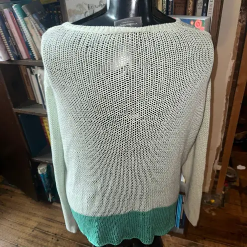 Wooden Ships green two tone Surf lightweight pullover sweater