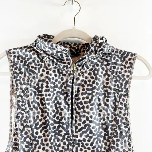 Lululemon  Pack It Running Lightweight Vest Spotted Leopard Gold Black 6