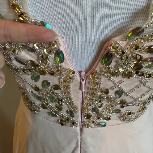 Light Pink Jeweled Gown