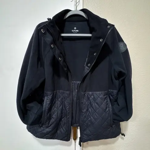 G/FORE Women’s Quilted Hybrid Golf Jacket Black Size L G4LF22O40 Size L
