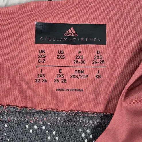 Adidas X Stella McCartney Run Loose Racerback Tank In Clay Red Utility Black 2XS Size XXS