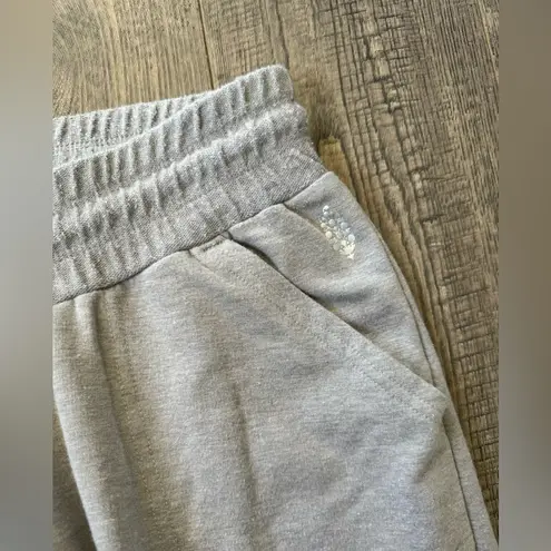 Free People Movement Sunny Skinny Sweat Jogger Pants Light Grey Gray