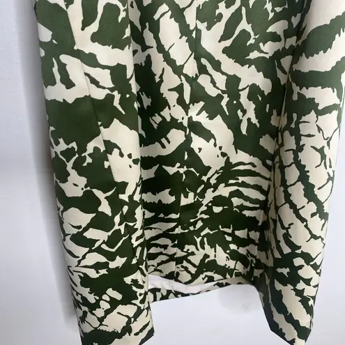 Donna Ricco New York Green & Beige Pattern Bodycon Formal Y2k Dress Size 6