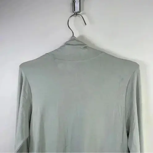 Universal Standard  Light Gray Jersey Turtleneck‎ In Mineral Grey