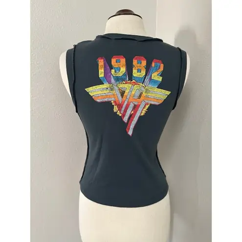 Daydreamer Van Halen Live 1982 Reverse Shrunken Tank Vintage Black Medium DT133