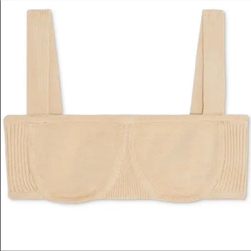 We Wore What Danielle Bernstein  Sweater bralette crop top Size M - Image 3