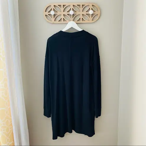 Free Press Open Front Cardigan Black Sz Small