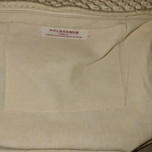 Macrame Crochet Woven Bag Purse Clutch Wristlet Handbag Vintage Bohemian Hippie