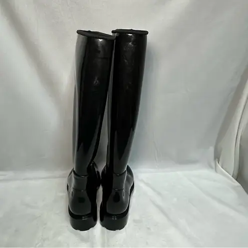 Melissa  Black fullness tall rain boots Size 8 ~ never worn