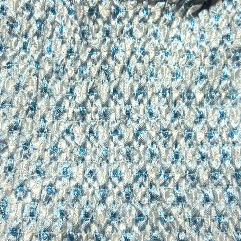 NWT Hill House Ellie Nap in Blue White Brocade Snowflake Smocked Midi Dress XL