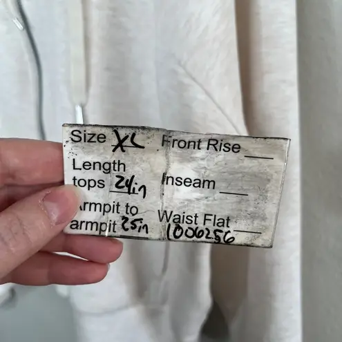 Spanx  Womens Airessentials Full Zip Hoodie  Jacket X-Large Oatmeal 50764r