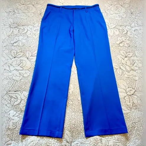 Roberta di Camerino Italy Blue Performance Tailored Ankle Trousers 28” Sz 12
