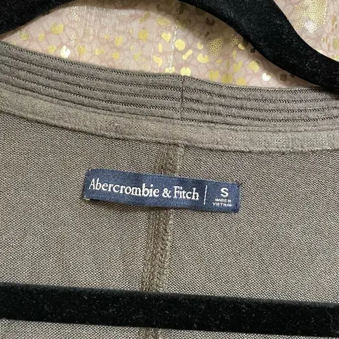 Abercrombie & Fitch  Olive Green Soft Long Sleeve Cardigan Sweater, Small thumbnail 3