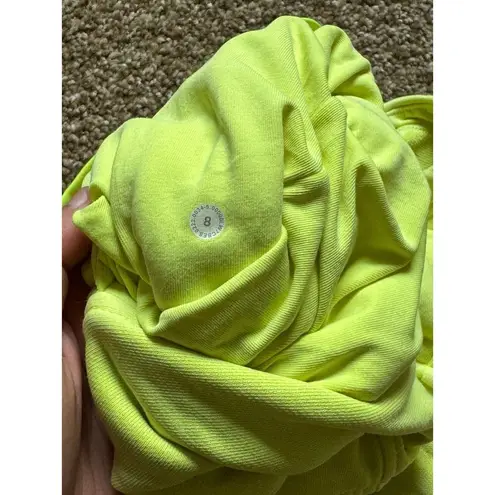 Lululemon  Inner Glow High-Rise Short 3" Neon Garment Dye Solid Highlight