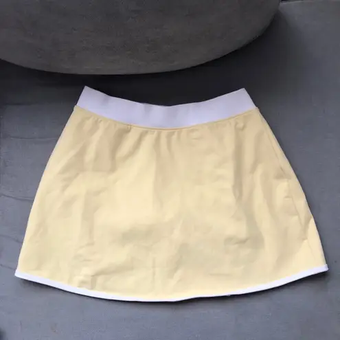 Alo Yoga Airbrush Streamlined Skirt Warm Butter/White XS