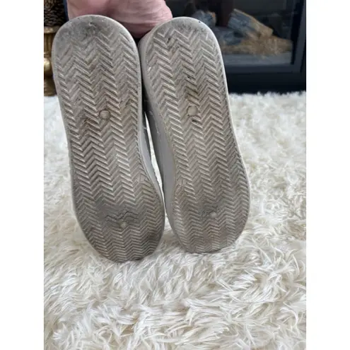 Vintage Havana Bianca Dip Grey Leather Star Sneakers Womens Size 7