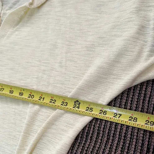 White Birch Yellow Roll Tab Sleeve Knit Top – Women’s Size M