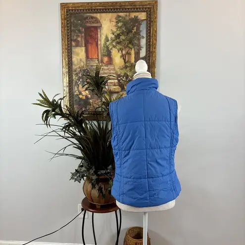 Rafaella Women’s Blue Outdoor Vest/Quilted. Size M Strong Zipper, Insulated