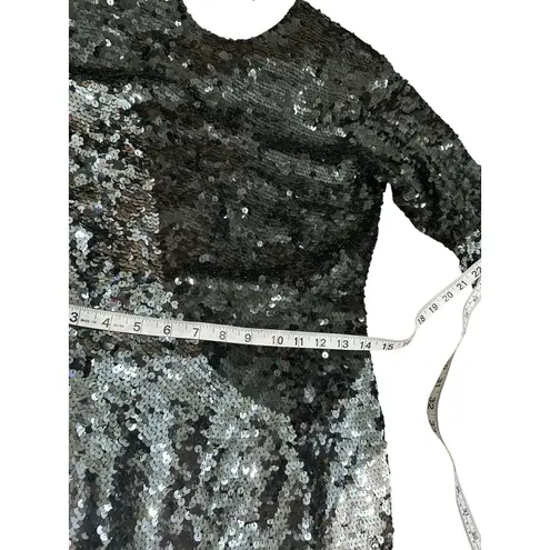 Olegcassini Size6 80s Intricate Beaded MIDI Gala Evening Cocktail Dress Y2K Black Size 6