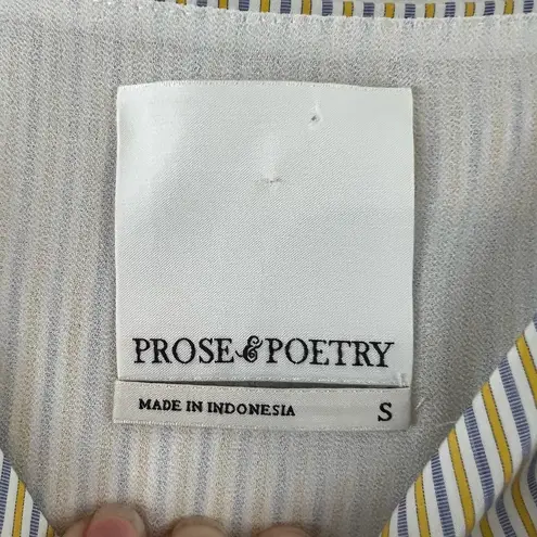 Poetry Prose & Striped Button Tank Top Size S