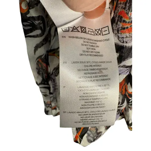 IRO New Voodoo Multicolor Long Sleeve Viscose Blouse Size 38