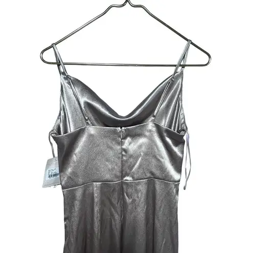 Birdy Grey Lydia Sexy Full Length Draped Dress Taupe Small NWT