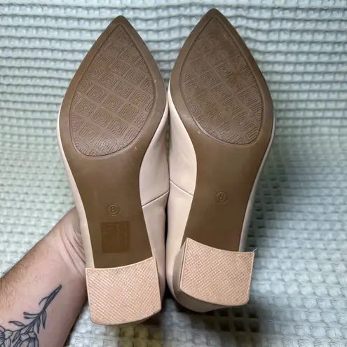 Dream Paris Dream Pairs Women's Classic Nude Pointed Toe Block Heel Pumps Size 8