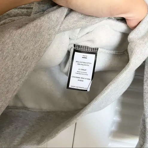 Lazypants Grey Hoodie XS Sweatshirt Plush Hooded Loungewear NWT Womens Cozy Gray