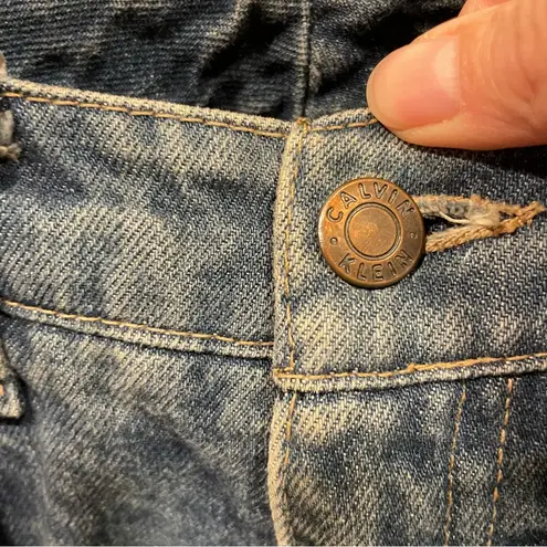 Vintage 80’s Calvin Klein jeans solid thick denim pleated hi