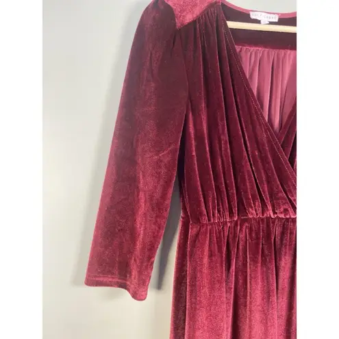 Baltic Born Sofia Velvet Maxi Dress Womens M Whimsigoth Holiday Burgundy Wedding