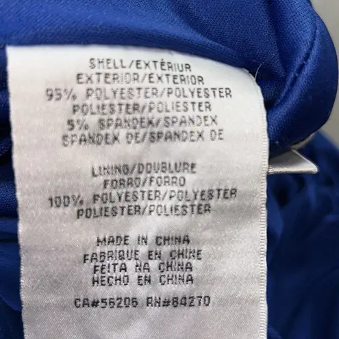 Hailey Logan Woman’s one shoulder dress with all over ruching royal blue size 12