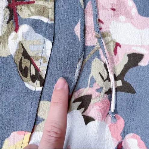 Privacy Please • Fillmore Dress maxi wrap grey Asphalt floral ruffle high low